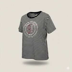 Warner Bros. Harry‎ Potter platform 9 3/4 Black and White Striped Tee size large